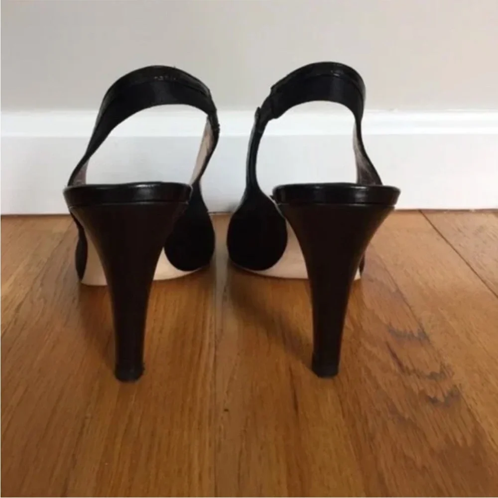 Black Peep Toe Slingback Kenneth Cole Heels [Size 9]
